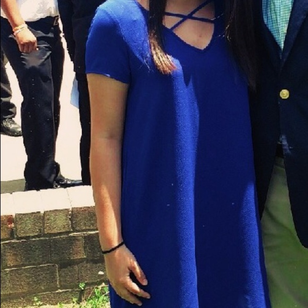 Royal blue dress